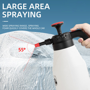 Mingou Foam Sprayer Bottle 1.5L Manual Pressure Car Wash <b>Cleaner</b> <b>Spray</b> Gun for Vehicle Cleaning - Product Image 3