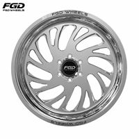 Nouvelles Jantes Forgées FGD de Haute Qualité 20 22 24 26 Pouces pour Camions Ford F-150 RAM1500 2500, Jantes en Alliage d'Aluminium Poli