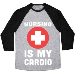 La infermieristica è la mia maglietta da baseball unisex Tri-Blend - Product Image 5