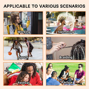 BLT <span class=keywords><strong>Cheveux</strong></span> Brésiliens Non Transformés 0.8cm Épaisseur Dreadlock <span class=keywords><strong>Court</strong></span> Crochet Locs <span class=keywords><strong>Cheveux</strong></span> Humains Dread <span class=keywords><strong>Locks</strong></span> Extensions Tressage - Product Image 6