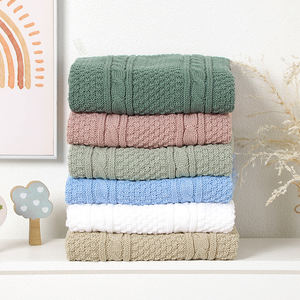 Mimixiong ผ้าห่มถักสำหรับเด็กทารกแรกเกิดผ้าถัก<span class=keywords><strong>สี</strong></span>ทึบ - Product Image 2