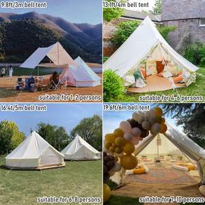 2025 nouveau luxe 3M 4M 5M 5 personnes hiver chaud mongol toile extérieur Glamping Camping yourte <span class=keywords><strong>maison</strong></span> cloche tente à <span class=keywords><strong>vendre</strong></span> - Product Image 5
