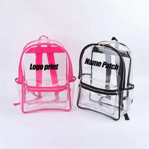 Sac de grande capacité en Pvc transparent pour adolescents Sac à dos transparent transparent pour la rentrée scolaire pour ordinateur portable - Product Image 2