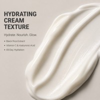 Crème visage au riz noir et à l'acide hyaluronique ODM Skincare, anti-rides, hydratante et apaisante