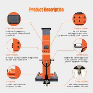 Lève-voiture mobile à <span class=keywords><strong>colonne</strong></span> lourde 3,5T 5T 8,5T 10,5T, lève-voiture électrique hydraulique, lève-voiture à quatre poteaux - Product Image 6