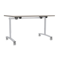 Table pliable réglable en hauteur, gain de place, pour salle de formation, salle de réunion, salle de classe, atelier, avec plateau en MDF et HPL, pour salle à manger et hôtel