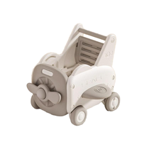Trotteur pour bébés en forme d'avion OEM chariots à pousser avec rangement jouets multifonctionnels d'apprentissage préscolaire pour les tout-petits aide à la marche