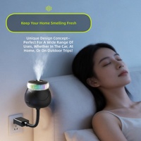 Diffuseur d'air USB pour voiture, lumière d'ambiance, pulvérisation automatique, design luxueux pour placement sur tableau de bord, huile essentielle liquide, aromathérapie