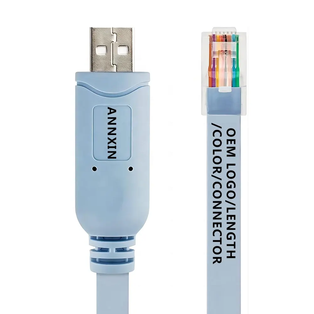 Cable Usb a Rj10 4P4C Rj11 6P4C, Cable de consola Serial Rj45-Usb 6P6C para Zte