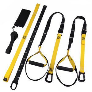 Palestra Bodybuilding regolabile sospensione Set Yoga Fitness appeso cintura Logo personalizzato cinghie esercizio - Product Image 3