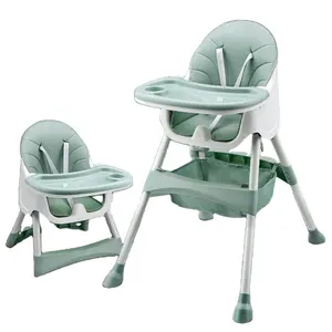 เก้าอี้สูง3 in 1สำหรับเด็กทารกเก้าอี้กินอาหารทำจากพลาสติก