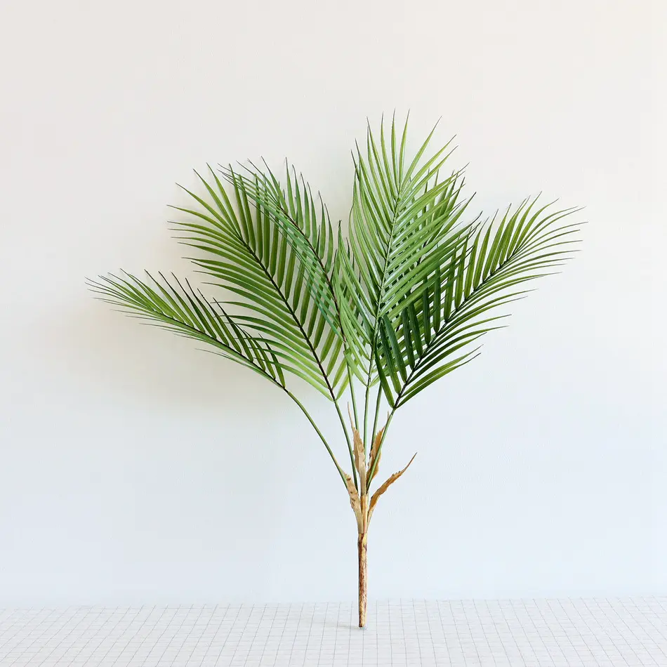 Grandes feuilles de palmier Tropical, fleurs artificielles, pour une décoration de fête, de la maison, vente en gros,, M199