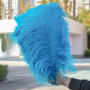 Plumas <span class=keywords><strong>de</strong></span> Avestruz Azules Teñidas <span class=keywords><strong>de</strong></span> 15-55cm para Decoración <span class=keywords><strong>de</strong></span> Bodas, Disfraces, <span class=keywords><strong>Carnaval</strong></span>, Manualidades, Centros <span class=keywords><strong>de</strong></span> Mesa y Accesorios - Product Image 1