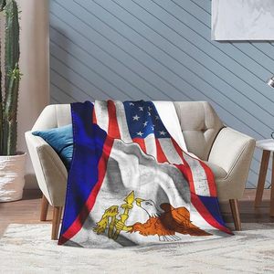 Coperta in pile personalizzata con design della bandiera nazionale dell'American <span class=keywords><strong>Samoa</strong></span> e punti di riferimento, comoda per il campeggio e l'uso in famiglia - Product Image 4
