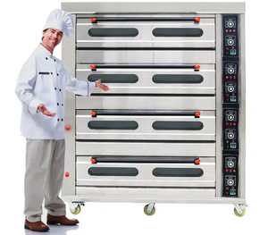 Industrial Gas Deck <b>Oven</b> for Pizzeria Bakery Heavy Duty Stainless Steel - Product Image 1