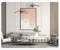 Panneaux de revêtement mural en composite bois-plastique WPC, design moderne 3D à lamelles décoratives, pour l'extérieur des hôtels, panneau mural WPC
