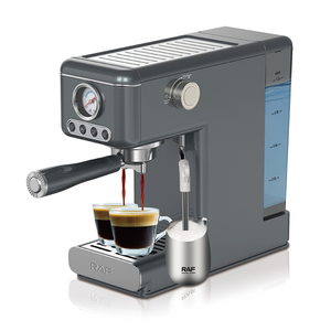 Cafetera RAF de 1.2L, 20 Bares, Acero Inoxidable, Semiautomática, con Indicador, Cafetera Espresso Profesional Automática RAF - Product Image 1