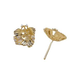 Pendientes de Plata S925 Wenchi con Soporte Inferior y Perlas de 8-9 mm, Accesorios de Joyería DIY para Mujer, Nuevo 15869 - Product Image 5