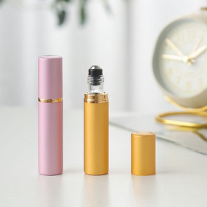 ขายร้อน 5ml อลูมิเนียม Anodized น้ําหอมน้ํามันหอมระเหยนวดน้ํามันขวดม้วนแก้ว - Product Image 3