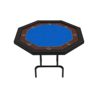 Table de poker ronde pliable moderne YH avec option Blackjack, design portable et écologique pour les jeux de casino