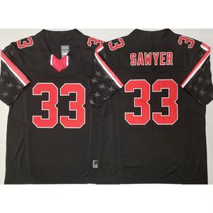 2025新大学美式足球18霍华德33索耶7斯特劳德4史密斯美式足球缝制球衣 - Product Image 5