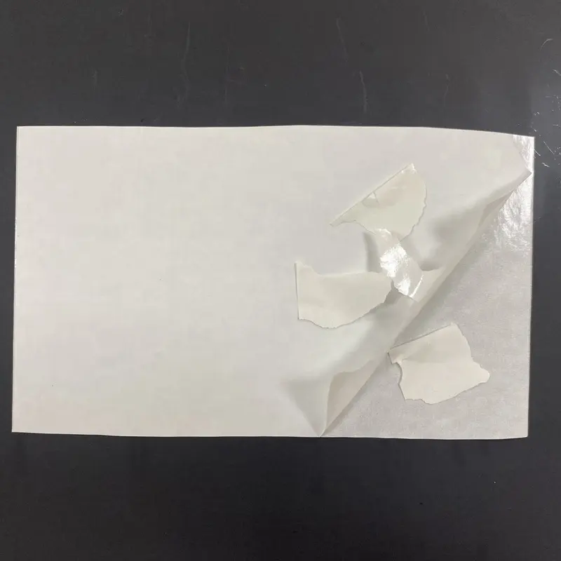 destructible paper vinyl printing material fragile label