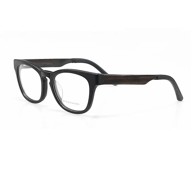 K88014 Italy Design Great Quality Acetate Men Eyeglass Frames Classic custom Pattern Temples high quality acetate Wooden eyewear