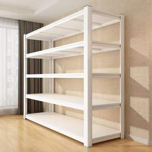 Rak baja tahan lama, rak penyimpanan dapat disesuaikan 200KG 4 tingkat 5 tingkat rak gudang penyimpanan logam - Product Image 1