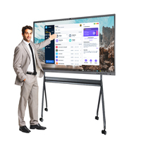 Prix Usine 4K 65 75 85 96 110 Pouces Écran Tactile Logiciel Multilingue Tableaux Intelligents LCD Interactifs Android