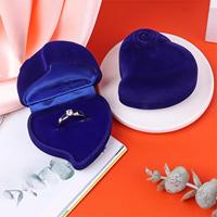 Boîte à bijoux en forme de cœur avec double anneau en fleurs de rose, nouvelle vente, design décontracté