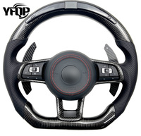 Volant en fibre de carbone forgé personnalisé pour VW Golf Mk4 GTI R MK6 MK7 Volkswagen Golf gti