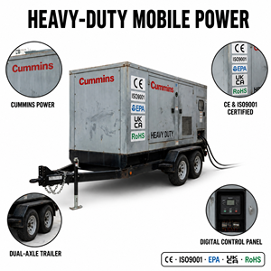 Generador Diésel Cummins Weichai Yuchai Súper Silencioso de 40 Kw 50 Kva, Insonorizado, Tipo Remolque Abierto, ATS, 50 Hz, 2 Años de Garantía - Product Image 6