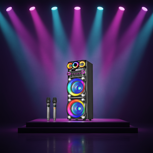 Altavoz Bluetooth portátil para exteriores, 100W de potencia de salida, estilo inalámbrico, puerto de carga tipo <span class=keywords><strong>C</strong></span>, teléfono móvil para el hogar, ordenador, Karaoke - Product Image 4