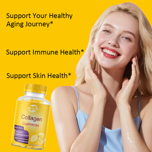 Gummies de collagène OEM/ODM à succès avec vitamine C, zinc et biotine, pour une peau saine et un soutien immunitaire, 60 gummies, approvisionnement de 60 jours - Product Image 3