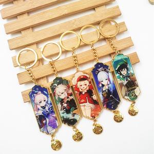 <span class=keywords><strong>Genshin</strong></span>-llavero con colgante de borla, figura de impacto, llavero de Metal acrílico a la moda, regalos para jugadores - Product Image 1