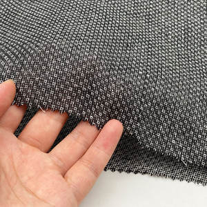 Chine Usine Italien Doux Texture Tissé Léger Slub Dobby Petit Point Gaufré Carré Coton Lin Mélange Tissus pour Hommes Chemise - Product Image 3