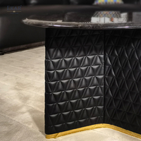 Ensemble table basse en marbre noir de style moderne-canapé meubles de salon-meubles de maison