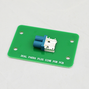 Best selling products PCB <b>Sink</b> Mount Dual FAKRA Male <b>Plug</b> Coding Z Wholesale A9T Dual FAKRA PCB Mount RF <b>Plug</b> - Product Image 3