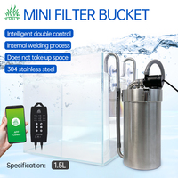 Offre Spéciale WEEK AQUA Mini Filtre d'aquarium intelligent à conversion de fréquence en acier inoxydable 304 pour aquarium nano de 15-35 cm