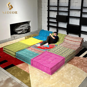 Sofá Sidior Modularrrr, el más vendido, suelo personalizable, sofá Seccional de tela multicolor, sofá para sala de estar, sofá Mah Jong - Product Image 4