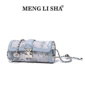 올 시즌 블루 앨리스 드림 리사 패션 여성용 올 매치 원 숄더 크로스바디 스몰 백 자수 - Product Image 5