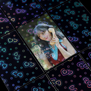 Nouveauté ! !! Protège-cartes KPOP HOLOGRAM de qualité supérieure, motif cœur jumeaux, 5000 pièces, épaisseur premium - Product Image 1