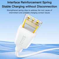Cable USB-A a Tipo-C SAMZHE de 1m, 480Mbps, 3A, Cable de Carga Rápida y Transferencia de Datos, Cable de Carga de PVC Blanco para iPhone, iPad, Samsung, Xiaomi