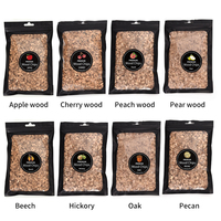 Ensemble de copeaux de bois fumé pour cocktail naturel, sciure de bois fumée en sac pour whisky, copeaux de bois de chêne et hêtre aux fruits naturels aux saveurs multiples