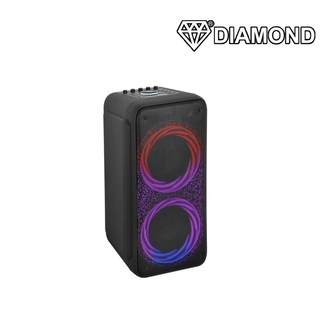 Dual 8 Inch 80W High Fidelity Heavy Bass Wireless BT Party Speaker