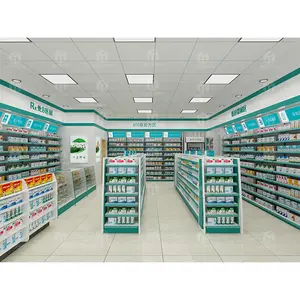 Meicheng มีบริการออกแบบเลย์เอาต์แร็คร้านขายยาชั้นวางภาษีชั้นวางซุปเปอร์มาร์เก็ตเรือแจวสำหรับร้านขายยา