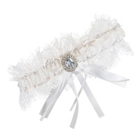 Jarretière de mariée en dentelle pour femme, accessoires de mariage, ceinture à nœud en ruban faite à la main, anneau de jambe pour robe, pour adulte, Chine ODM, entretien lavage à la main