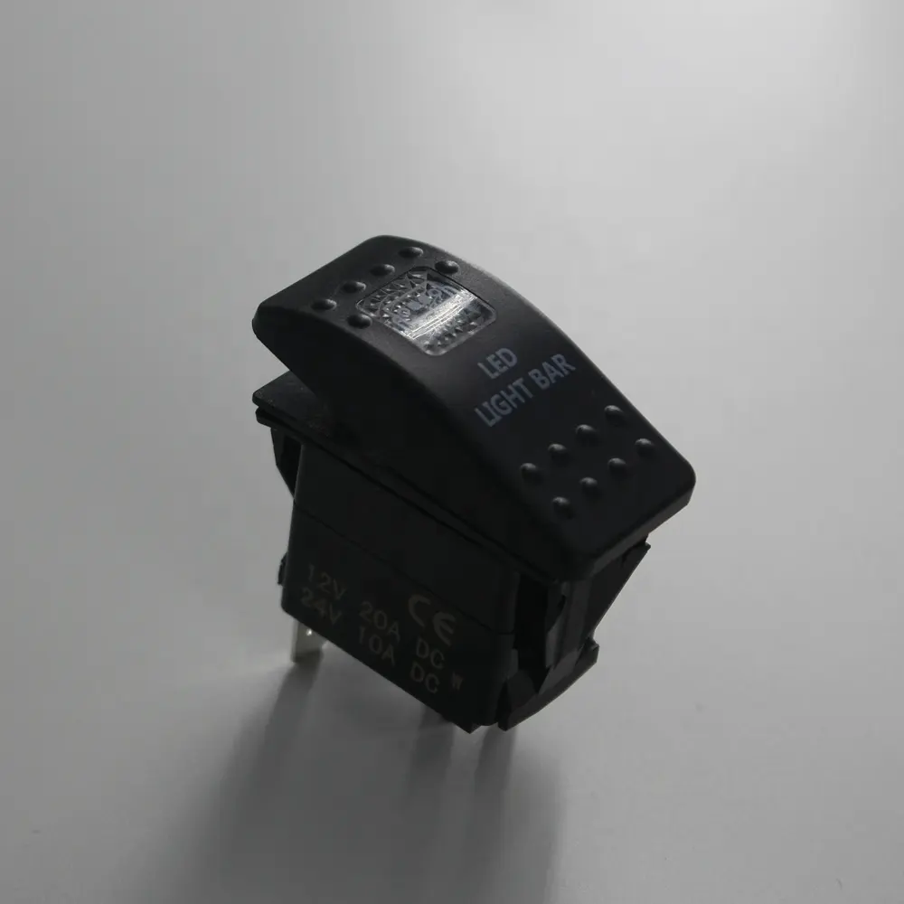 ON-OFF-ON 4 PIN Toggle Switch Panel Pra-kabel Rocker Switch SPST 12V 24V Switch untuk Mobil Kapal Laut