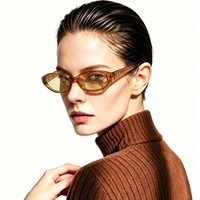 Kacamata Hitam Oval Kecil UM 62137 Model Terbaru, Gaya Selebgram, Fashionable, Trendi Amerika, Bingkai CP