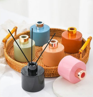 Bouteilles de diffuseur en verre bocaux de diffuseur avec ensemble de bouchons accessoires de parfum utilisés pour les ensembles de diffuseur de roseau de remplacement bricolage